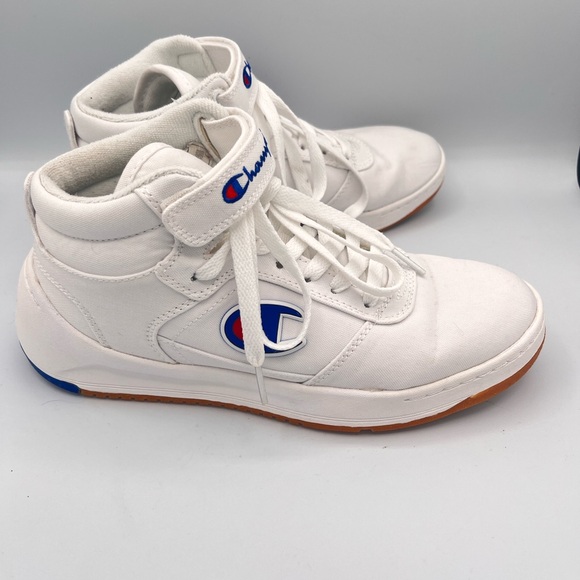 Champion Super C Court Mid White Gum Women’s Size 7 Shoes Sneakers White Fabric - Picture 3 of 8